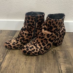 A.N.D (A New Day) leopard print booties
